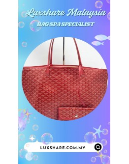 GOYARD SAINT LOUIS PM TOTE BAG (BAG SPA CLEANING,COLOR TOUCP UP)