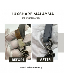 YSL GREY SILVER CHAIN SHOULDER BAG HANDLE REPLACEMENT 