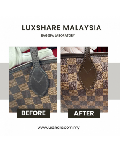 LOUIS VUITTON MM NEVERFULL IN DAMIER EBENE NANO RESTORATION