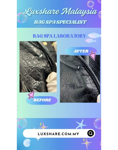 BALENCIAGA CLASSIC CITY HANDBAG IN BLACK (BAG SPA CLEANING,TREATMENT AND CARE)