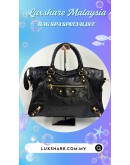 BALENCIAGA GIANT CITY BAG IN BLACK (BAG SPA CLEANING, TOUCH UP CORNER PART)