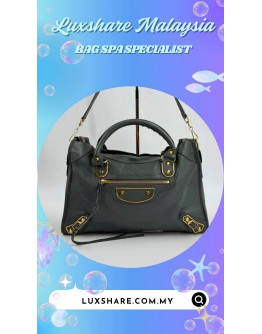 BALENCIAGA CLASSIC METALLIC EDGE CITY BAG (BAG SPA CLEANING,NANO RESTORATION)