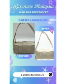 BOTTEGA VENETA CASSETTE SHOULDER BAG IN WHITE  (BAG SPA CLEANING, NANO RESTORATION)