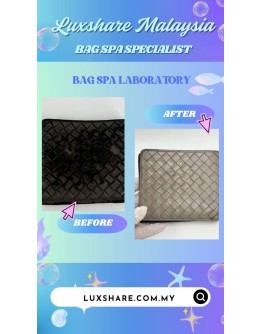 BOTTEGA VENETA WALLET BIFOLD ( BAG SPA CLEANING, LEATHER REPLACEMENT)