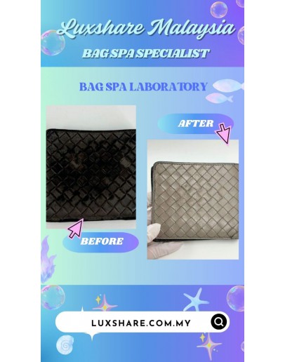 BOTTEGA VENETA WALLET BIFOLD ( BAG SPA CLEANING, LEATHER REPLACEMENT)