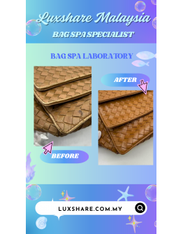 BOTTEGA VANETA SHOULDER BAG IN BROWN " NANO RESTORE AND BAG SPA SERVICE"