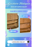 BOTTEGA VANETA SHOULDER BAG IN BROWN " NANO RESTORE AND BAG SPA SERVICE"