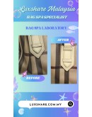 BURBERRY BEIGE SMOKED CHECK PVC CHESTER BOWLING BAG (BAG SPA CLEANING,COLOR TOUCP UP)