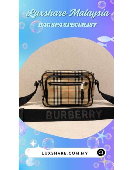 BURBERRY PADDY SIGNATURE VINTAGE CHECK BAG (BAG SPA CLEANING,SEW BACK STRAP PART)