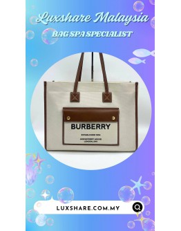 BURBERRY FREYA TOTE BAG (BAG SPA CLEANING,TREATMENT AND CARE)