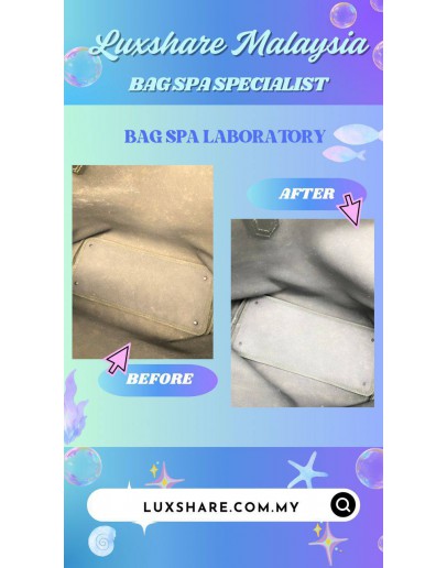 BURBERRY SUPERNOVA CHECK COATED CANVAS TOTE BAG (REMOVE MOULD , BAG SPA CLEANING)