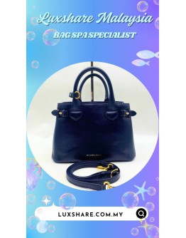 BURBERRY SMALL BANNER TOTE BAG (TOUCH UP CORNER PART&HANDLE PART, BAG SPA CLEANING)