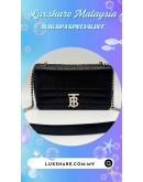 BURBERRY MINI LOLA CROSSBODY BAG IN BLACK (BAG SPA CLEANING, TOUCH UP CORNER PART)