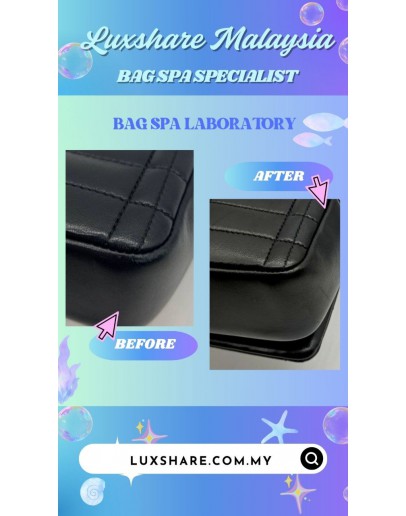 BURBERRY MINI LOLA CROSSBODY BAG IN BLACK (BAG SPA CLEANING, TOUCH UP CORNER PART)