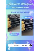 CHANEL BOY FLAP BAG IN BLACK LEATHER (BAG SPA CLEANING,COLOR TOUCH UP)