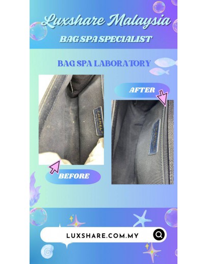 CHANEL BOY HANDBAG (BAG SPA CLEANING,COLOR TOUCH UP)