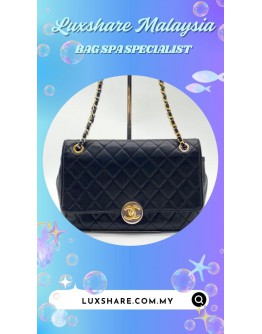CHANEL CLASSIC FALP BAG (BAG SPA CLEANING,COLOR TOUCH UP)