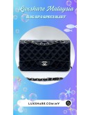 CHANEL CLASSIC JUMBO DOUBLE FLAP BAG IN BLACK PATENT LEATHER (BAG SPA CLEANING,TREATMENT AND CARE)