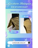 CHANEL LEATHER BALLET FALTS IN BEIGE AND BLACK (SPA CLEANING,TREATMENT AND CARE)