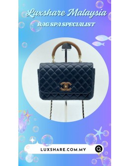 CHANEL KNOCK ON WOOD TOP HANDLE BAG (BAG SPA CLEANING,TREATMENT AND CARE)