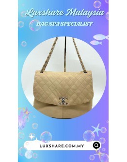 CHANEL TRIANON MESSENGER BAG IN WHITE (BAG SPA CLEANING,TREATMENT AND CARE)