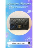 CHANEL CLASSIC FLAP CARD HOLDER IN BLACK CAVIAR LEATHER (BAG SPA CLEANING,COLOR TOUCH UP)