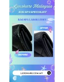 CHANEL CLASSIC FLAP CARD HOLDER IN BLACK CAVIAR LEATHER (BAG SPA CLEANING,COLOR TOUCH UP)
