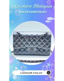 CHANEL CLASSIC FLAP BAG IN SILVER (BAG SPA CLEANING, TREATMENT&CARE)