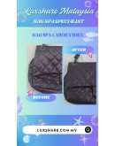 CHANEL EASY FLAP BAG IN DARK PURPLE (BAG SPA CLEANING, TREATMENT&CARE)