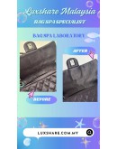 CHANEL EASY FLAP BAG IN DARK PURPLE (BAG SPA CLEANING, TREATMENT&CARE)