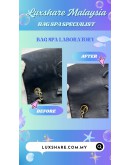 CHANEL MEDIUM DOUBLE FLAP BAG IN BLACK (HARDWARE REPLACEMENT,BAG SPA CLEANING)