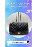 CHANEL JUMBO DOUBLE FLAP SHOULDER BAG IN BLACK (NANO RESTORATION, BAG SPA CLEANING)