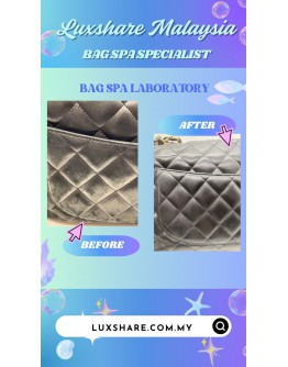 CHANEL JUMBO DOUBLE FLAP SHOULDER BAG IN BLACK (NANO RESTORATION, BAG SPA CLEANING)