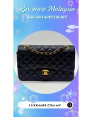 CHANEL LAMBSKIN CLASSIC BLACK (LEATHER REPLACEMENT, BAG SPA CLEANING)