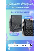 CHANEL LAMBSKIN CLASSIC BLACK (LEATHER REPLACEMENT, BAG SPA CLEANING)