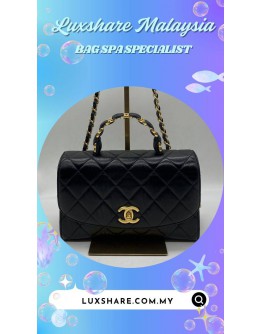 CHANEL MATELASSE TOP HANDLE CHAIN SHOULDER BAG (NANO RESTORATION, BAG SPA CLEANING)