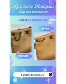 CHANEL CHAIN TOTE BAG IN BEIGE (BAG SPA CLEANING, NANO RESTORATION)