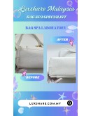 CHANEL WHITE CAVIAR LEATHER CHAIN TOTE BAG (BAG SPA CLEANING,TREATMENT&CARE)