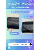 CHANEL ZIP-AROUND WALLET BLACK PATENT LEATHER (BAG SPA CLEANING,NANO RESTORATION)