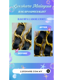 CHANEL VINTAGE TOTE BAG IN BLACK AND GOLD HARDWARE " NANO RESTORE HARDWARE REPLACEMENT AND BAG SPA SERVICE"