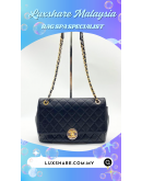 CHANEL FLAP BAGS IN DUAL TONED HARDWARE" BAG SPA SERVICE AND TREATMENT LEATHER"