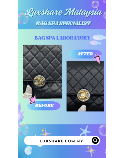 CHANEL FLAP BAGS IN DUAL TONED HARDWARE" BAG SPA SERVICE AND TREATMENT LEATHER"