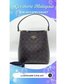 COACH SMALL TOWN BUCKET BAG IN SIGNATURE CANVAS (BAG SPA CLEANING,LEATHER REPLACEMENT)