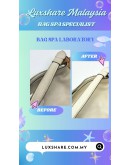 COACH CANVAS HOBO SHOULDER BAG IN WHITE (BAG SPA CLEANING, NANO RESTORATION)