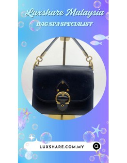 COACH BEAT SHOULDER BAG WITH SIGNATURE BUCKLE CLOSURE (BAG SPA CLEANING,LEATHER REPLACEMENT)
