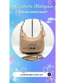 COACH KRISTIN WOVEN LEATHER HOBO BAG IN BEIGE (BAG SPA CLEANING,TREATMENT AND CARE)
