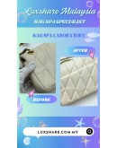 COACH TABBY QUILTED PILLOW 26 SHOULDER BAG IN WHITE (BAG SPA CLEANING,COLOR TOUCP UP)
