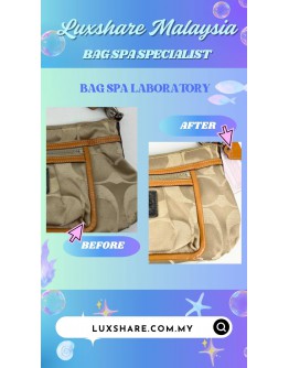 COACH POPPY SIGNATURE GROOVY SHOULDER BAG (BAG SPA CLEANING, TREATMENT&CARE)