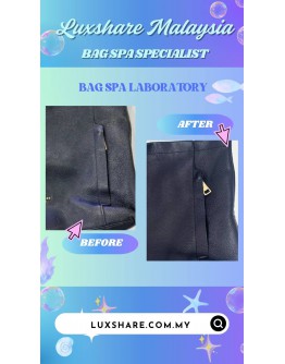 COACH LEATHER HOBO BAG (BAG SPA CLEANING, ZIP REPLACEMENT)