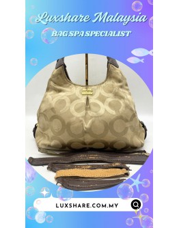 COACH MADISON MAGGIE HOBO BAG (LEATHER REPLACEMENT , BAG SPA CLEANING)